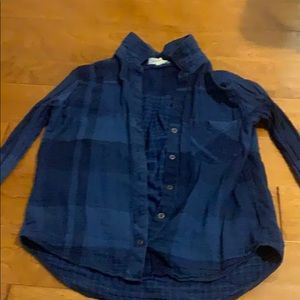 Anthropologie plaid shirt